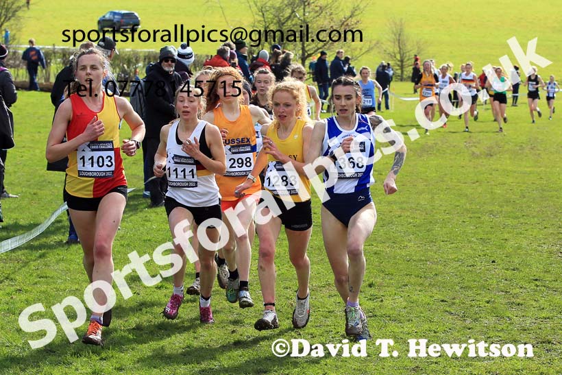 Senior Womens 2022 CAU Inter Counties Cross Country, Prestwold Hall, Loughborough.  Photo: David T. Hewitson/Sports for All Pics